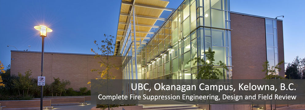 Fire protection engineering at University of British Columbia Okanagan Campus in Nanaimo, BC