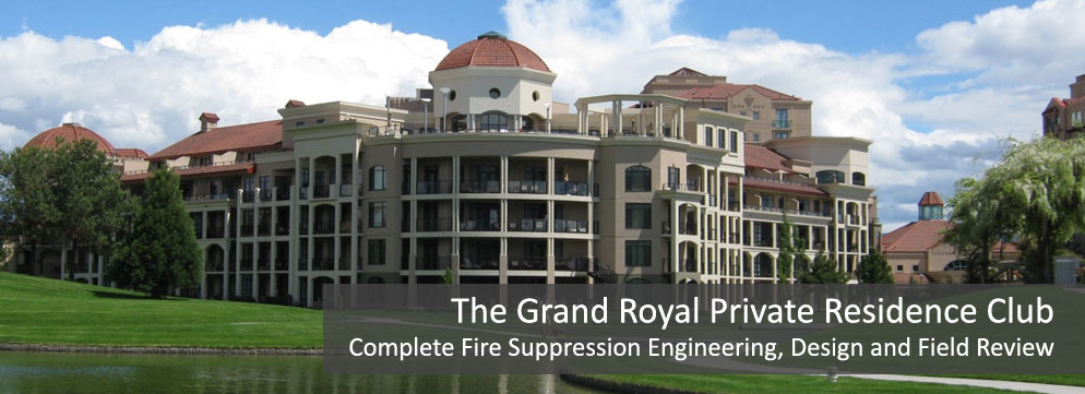Fire suppression system at The Grand Royal Private Residence Club downtown Nanaimo