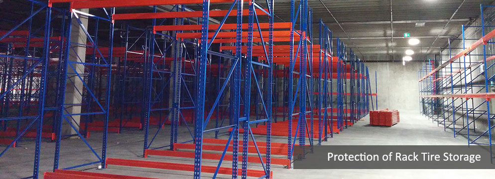 service protection of rack tire storage